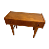 Table de chevet en teck du milieu du siècle par AB Carlstrom & Co.FOR MØBELFABRIK
