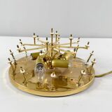 Modern mid-century wall lamp with floral pattern by Ernst Palme, 1960s