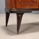 Pair of vintage bedside tables in exotic wood veneer, design, Italy, 1950s