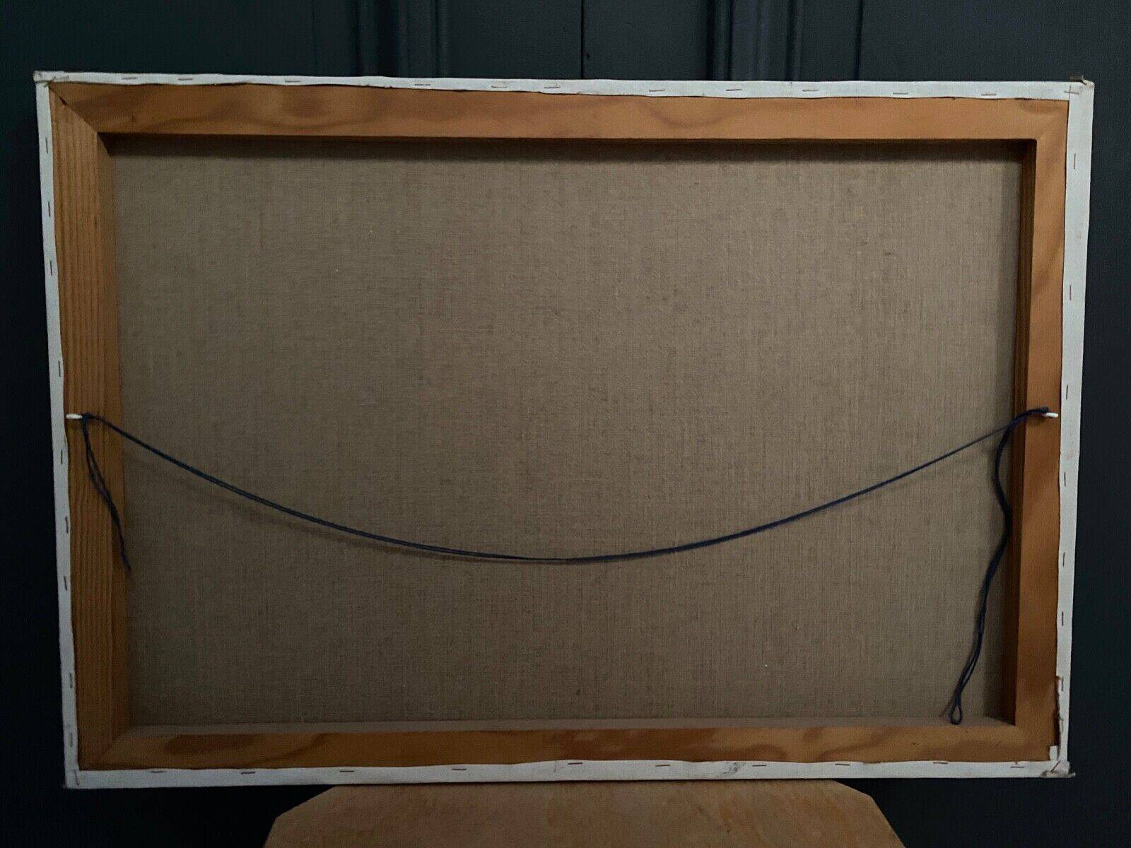 Oil on canvas by Michèle Culpo June 85 mountain landscape 20th century