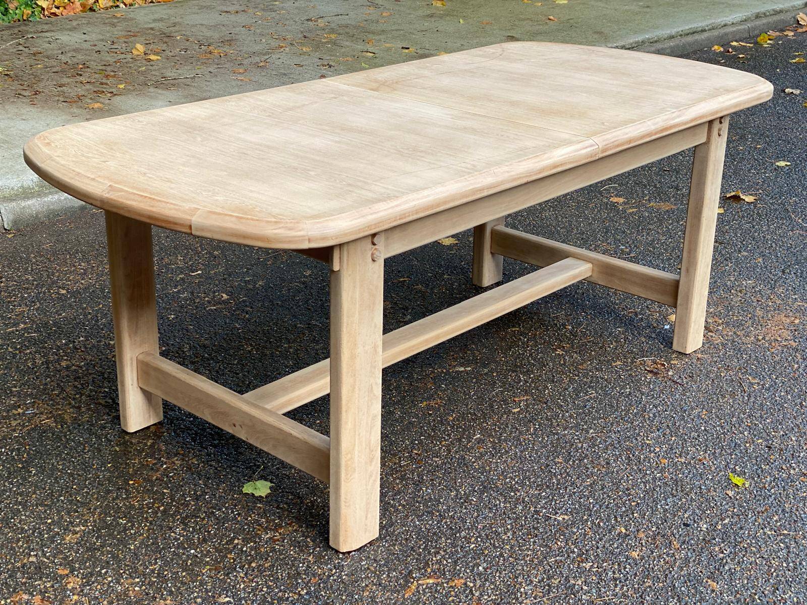 Table à manger de ferme extensible rénovée 240cm