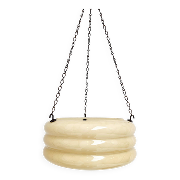 Lampe en verre Art Déco en forme de ruche, années 1930