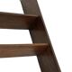 Vintage wooden wall shelve rack bookshelf in oak