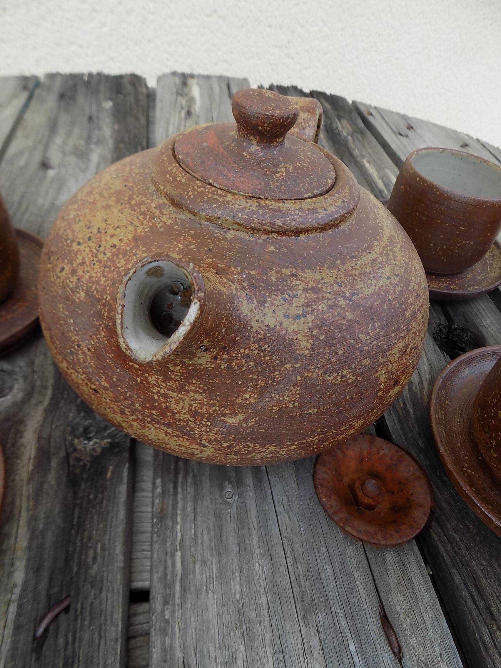 13 piece stoneware coffee/tea set