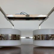 Unique big chrome Bauhaus flushmount / pendant, 1930s
