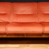 Danish velvet sofa late 1960s