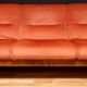 Danish velvet sofa late 1960s