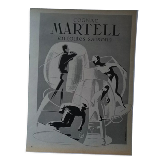 A Cognac Martell paper advertisement