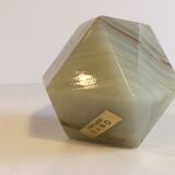 Presse papier en marbre d'onyx vintage