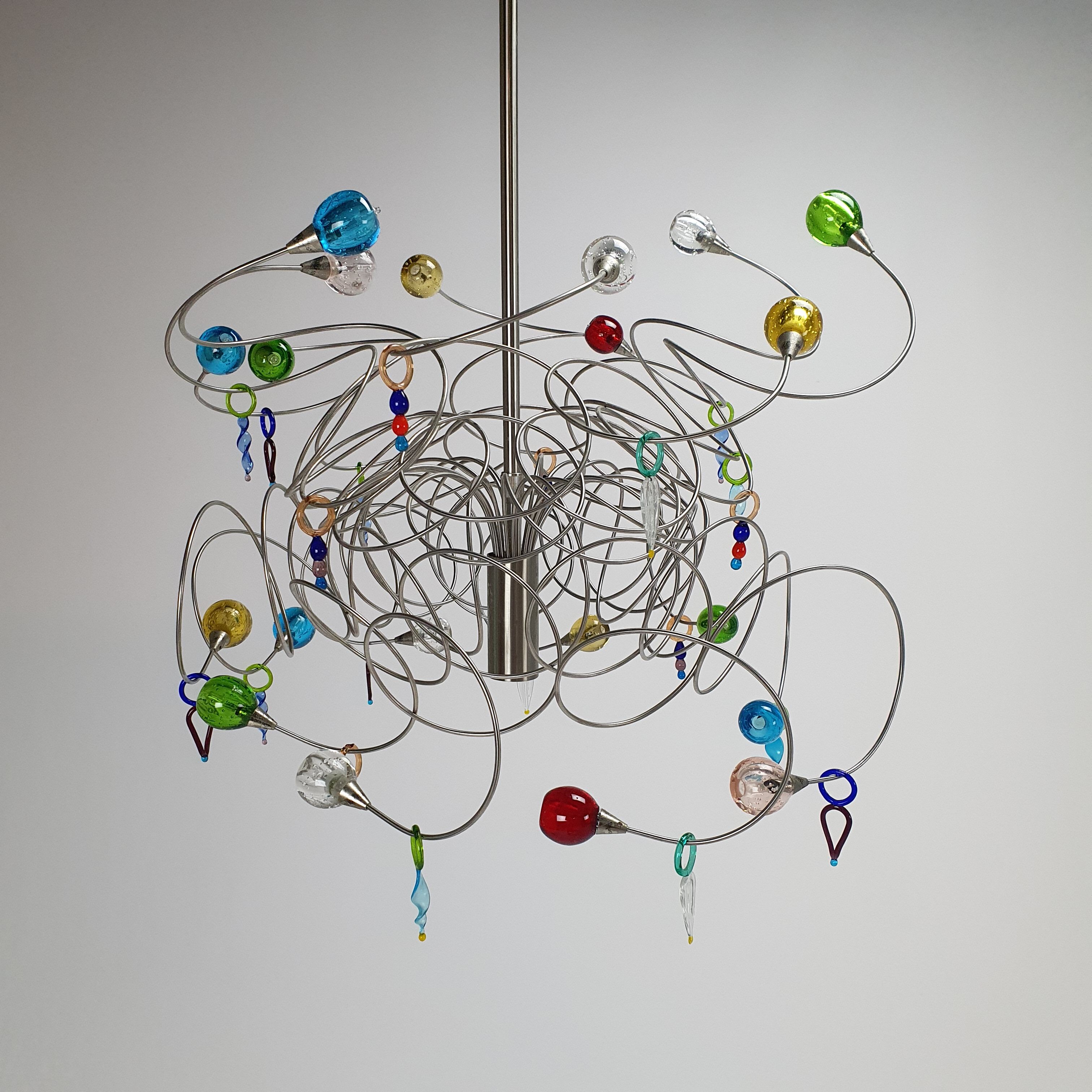 Harco Loor Strawberry Design Hanging Lamp, 1990s