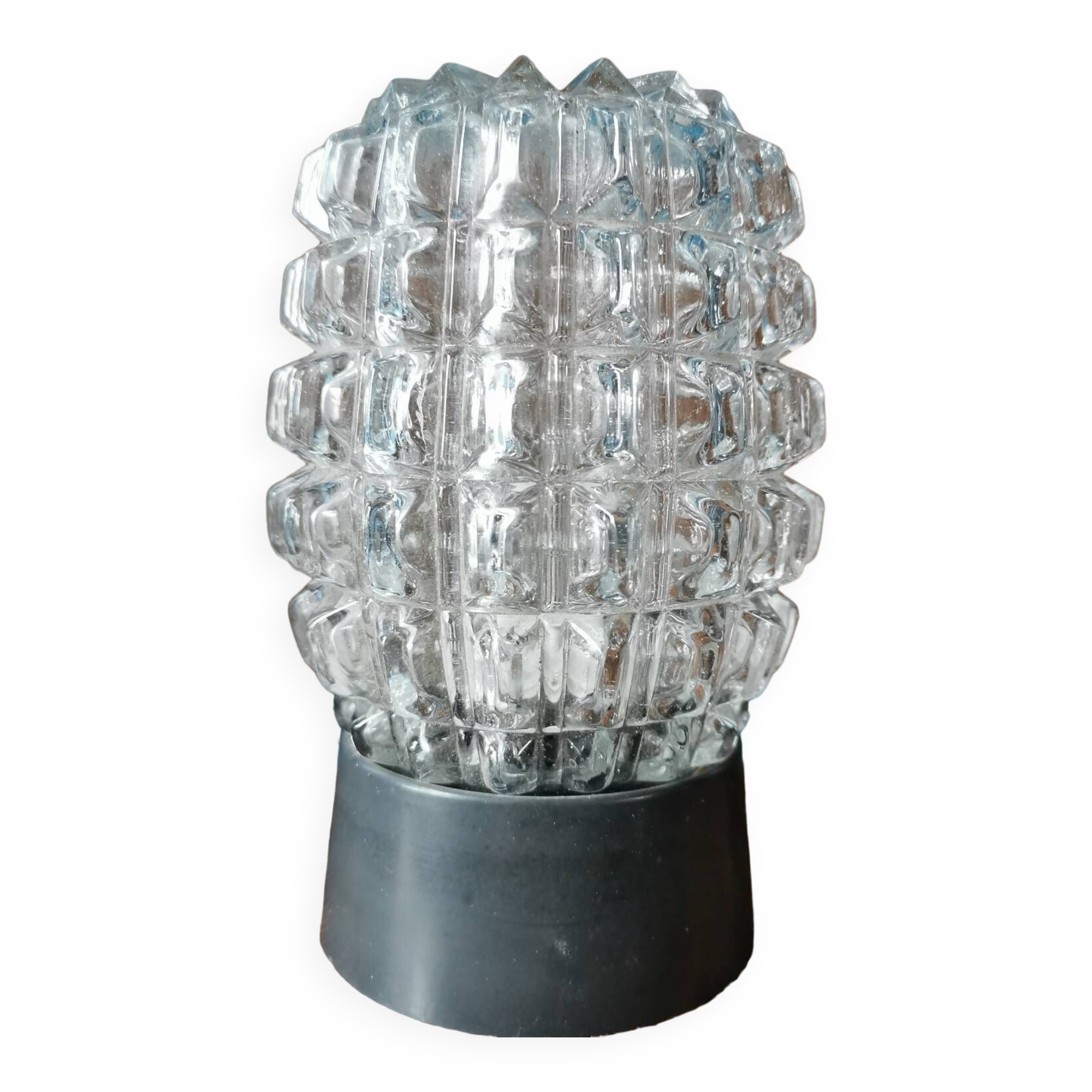 Vintage glass wall lamp