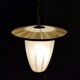 French pendant hanging in vintage 1950s glass
