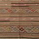 Kilim vintage tons rouges et bruns, motifs ethniques anatoliens, 156x244 Cm