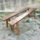 Pair of farm benches 150 cm