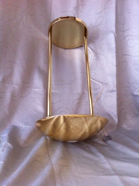 Golden brass chandelier