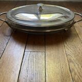 Silver-plated metal soup tureen
