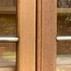 Parisian glass cabinet in solid raw oak, 1950