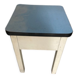 Tabouret coffre en bois