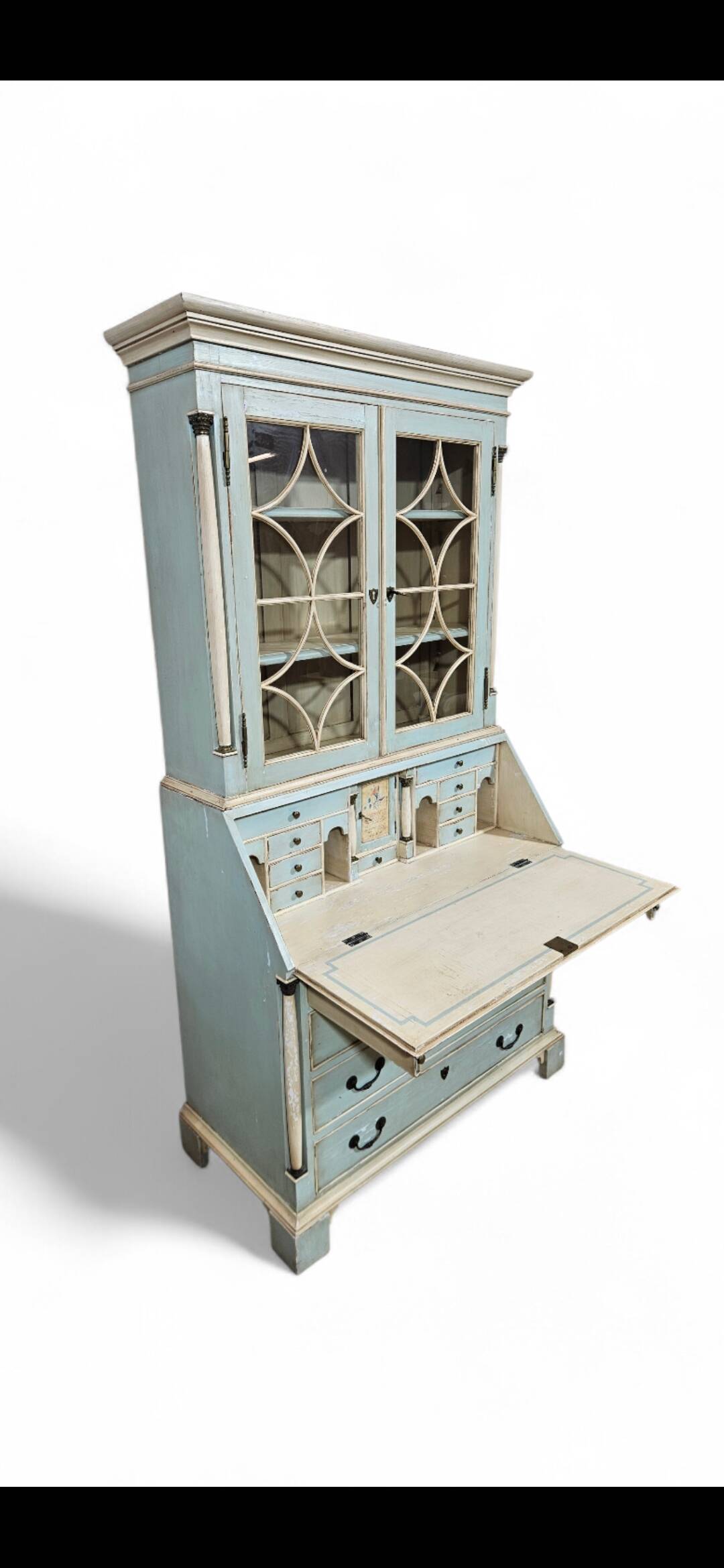 Secretary with a Biedermeier extension, Bookcase, first half of the 19th