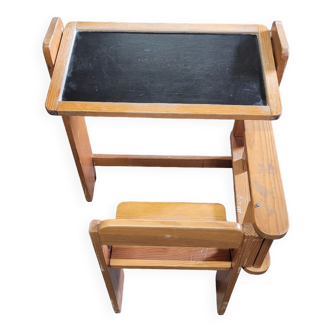 Folding system desk for children, vintage 1970