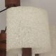 Teak hanging lamp and 4 shades in perpex 1950