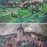 Llessui Spain - Two Framed oils