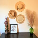 Miroir en raphia