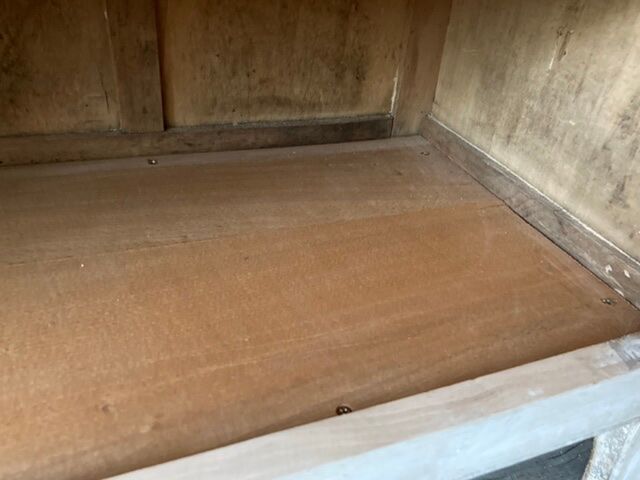 Old white Parisian buffet