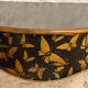 Wooden console painted with butterflies