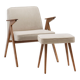 Type 300-177 bunny armchair with footrest from the 60s.