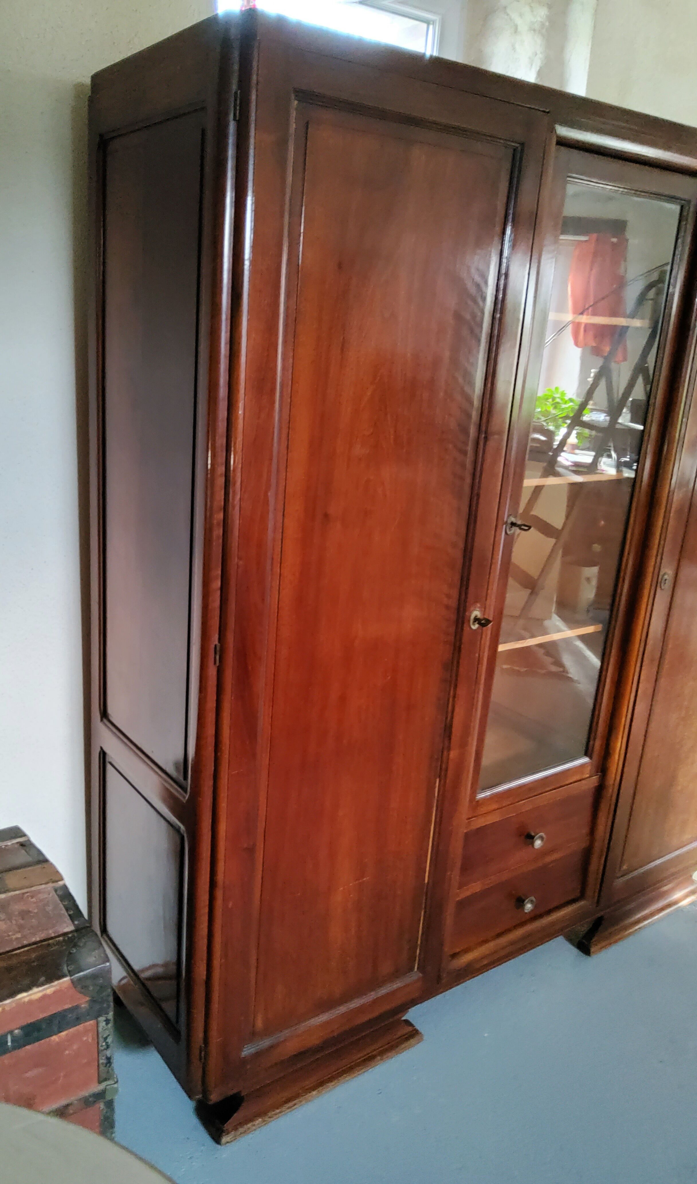 Art deco library cabinet