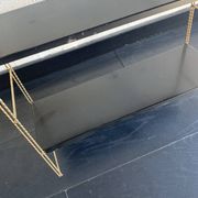 Etagère String murale noir et doré, 1960