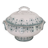 Vegetable soup tureen Old earthenware Saint Amand and Hamage Model Marceau