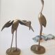 Brass heron duo