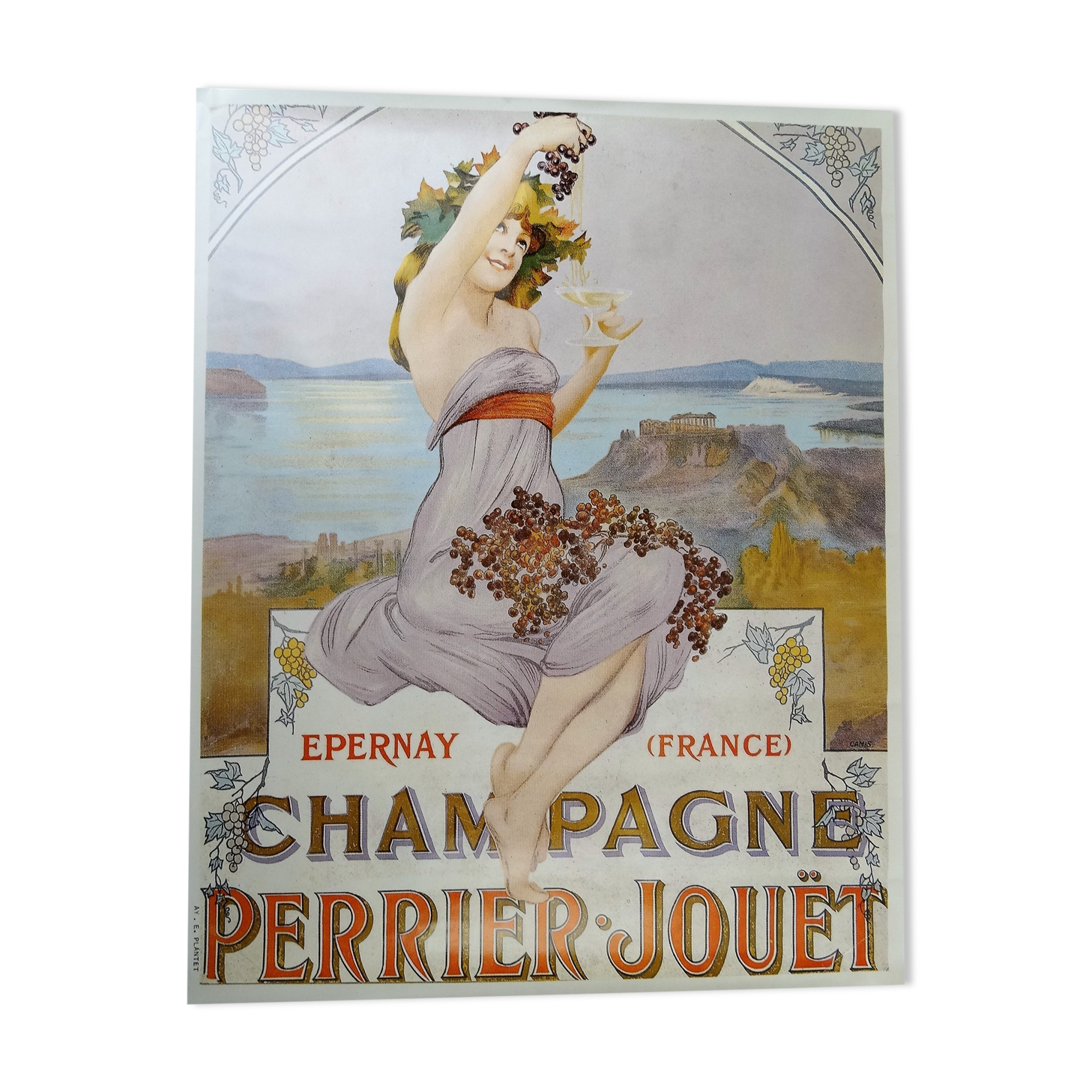Affiche "champagne perrier jouet epernay"