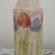 Set of 2 Hand-Painted Jersey Pottery Tulip Design Table / Bedside Lamps