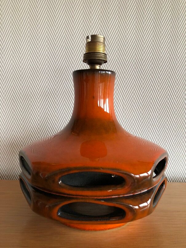 Lampe space age Devil céramique Stein - vintage Germany 70s