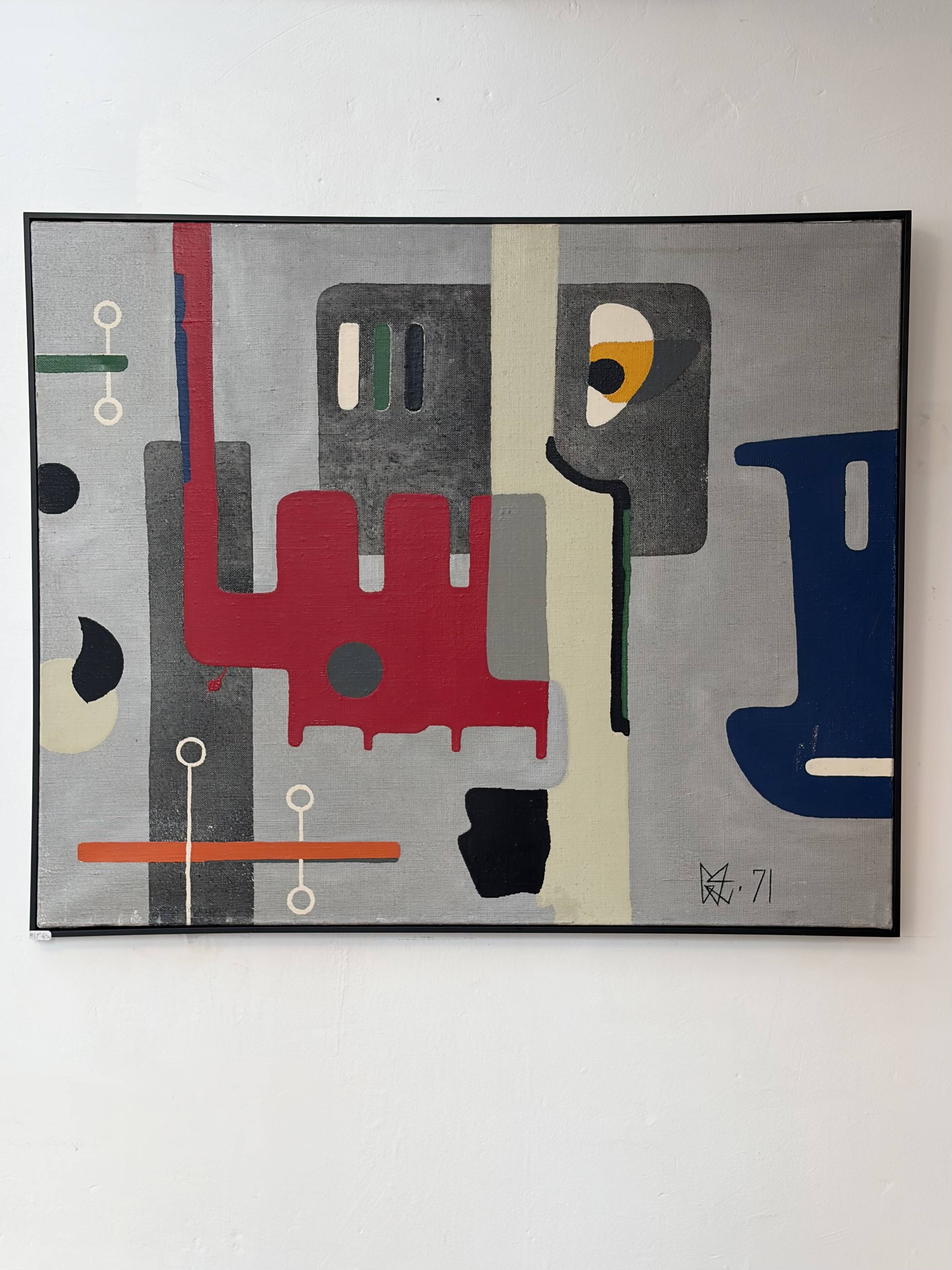 Abstract oil on canvas 1971
