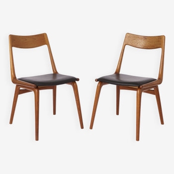 2 Chaises de Salle à Manger Boomerang en Teck par Alfred Christensen pour Slagelse Mobelvaerk, 1950s, Set de 2.