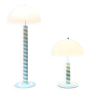 Lampe sur pied et lampe - clair lot