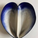 Ceramic shell-shaped bowl by Pol Chambost, signed, 1960.