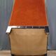 Fauteuil club bois et velour