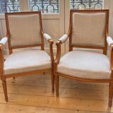 Pair of Louis XVI Style Armchairs