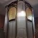 Art Nouveau Guimard style chandelier in nickel-plated bronze
