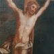 Ancient Oil on Canvas "Crucifixion", Italian School, 18th Century