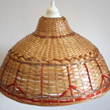 Vintage rattan ceiling light