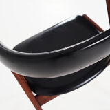 Fire  teak chair design by Kai kristiansen for Schou andersen, scandinavian design.