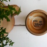 Set of 4 vintage stoneware mazagrans Village CNP