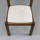 6 brutalist oak chairs, 1970