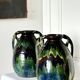 Vase artisanal en terre mêlée